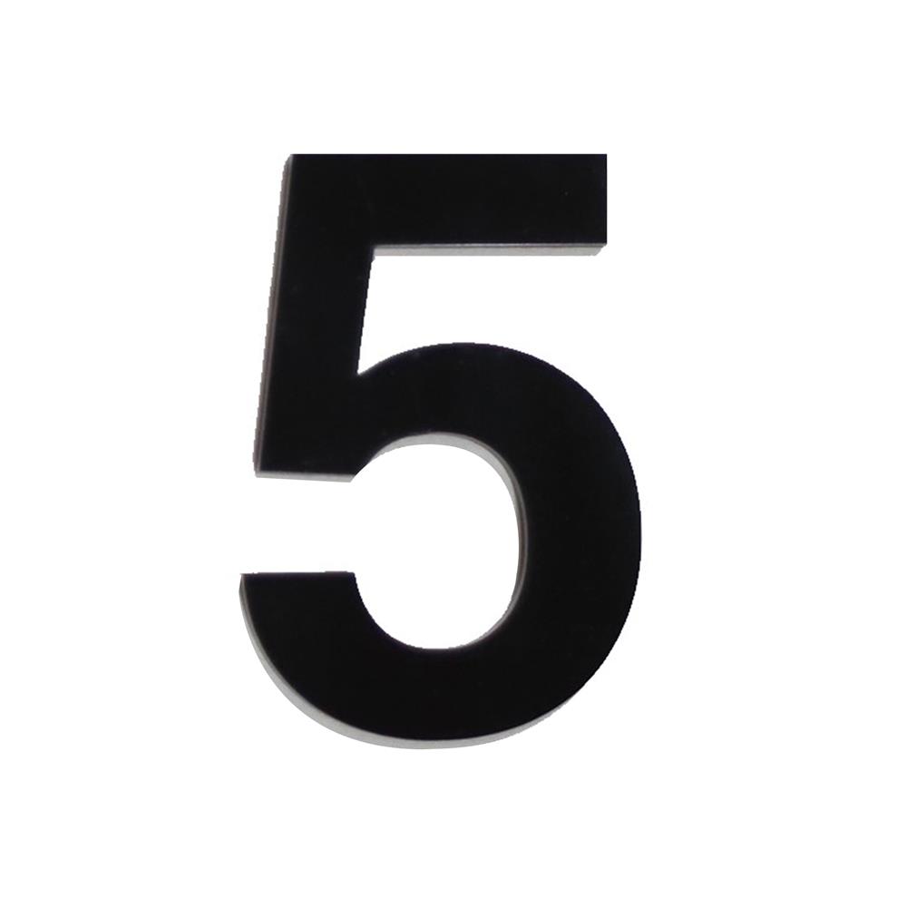 ตัวเลขอารบิก 5 S&T 100 มม. สีดำ