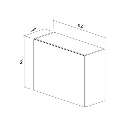 ตู้แขวนคู่บานทึบ STARMARK MATTE 80x60 ซม. สี RICH WALNUT_4