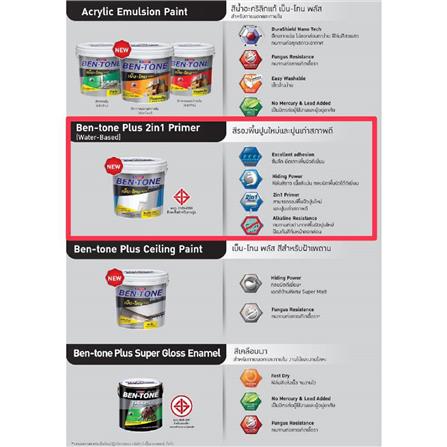 สีรองพื้นอเนกประสงค์ BEGER BEN-TONE PLUS 2 IN 1 ด้าน 2.5 แกลลอน_3