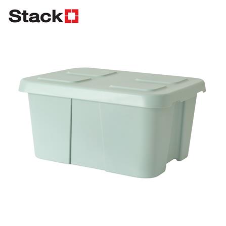 กล่องเก็บของ STACKO CIRCULAR 52 ลิตร สีเขียวอ่อน