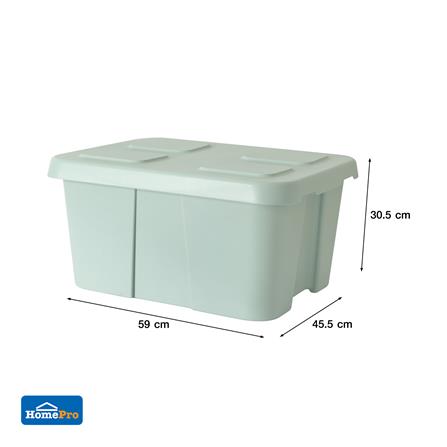 กล่องเก็บของ STACKO CIRCULAR 52 ลิตร สีเขียวอ่อน_7