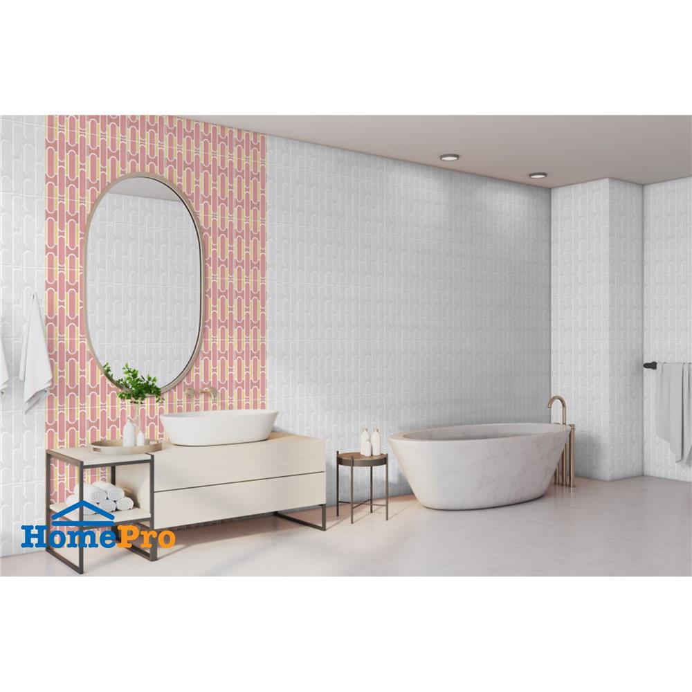 กระเบื้องผนัง 25x40 ซม. COTTO เรทโทรสเปคท์ ชมพู HYG PM 1 ตร.ม.