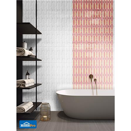 กระเบื้องผนัง 25x40 ซม. COTTO เรทโทรสเปคท์ ชมพู HYG PM 1 ตร.ม._2