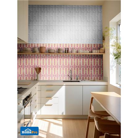 กระเบื้องผนัง 25x40 ซม. COTTO เรทโทรสเปคท์ ชมพู HYG PM 1 ตร.ม._3