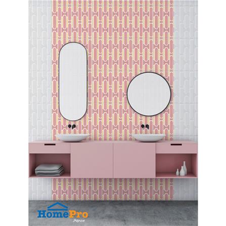 กระเบื้องผนัง 25x40 ซม. COTTO เรทโทรสเปคท์ ชมพู HYG PM 1 ตร.ม._5