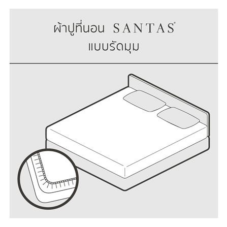 ชุดผ้าปูที่นอน 5 ฟุต 10 ชิ้น SANTAS GRITTY NA_6