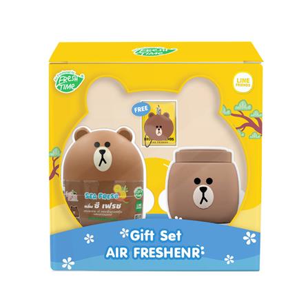 กิ๊ฟเซ็ตปรับอากาศ FRESH TIME หมีบราวน์_1