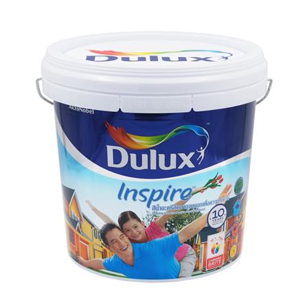 สีน้ำทาภายนอก ชนิดกึ่งเงา DULUX INSPIRE BASE B สีขาว 9 ลิตร_0
