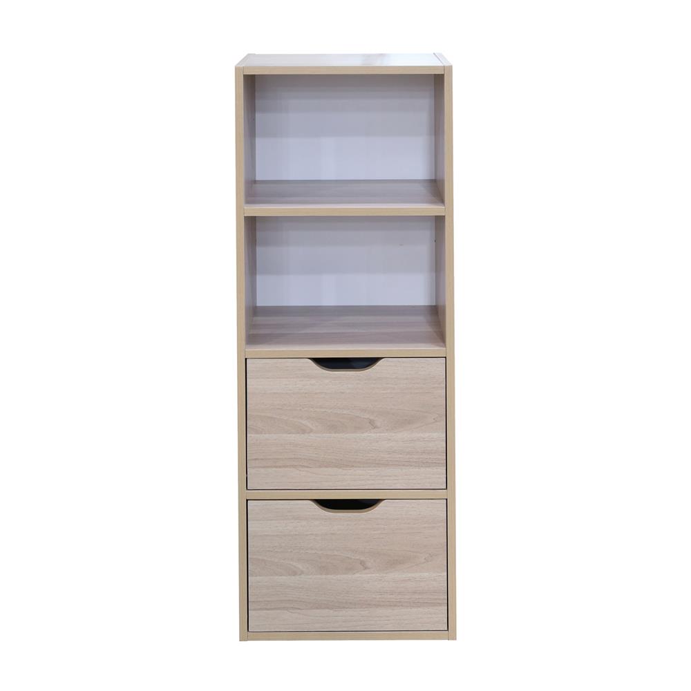 ตู้เตี้ยบานผสม 4 ช่อง FURDINI SAKI 40 ซม. สีไวท์โอ๊ค/ขาว