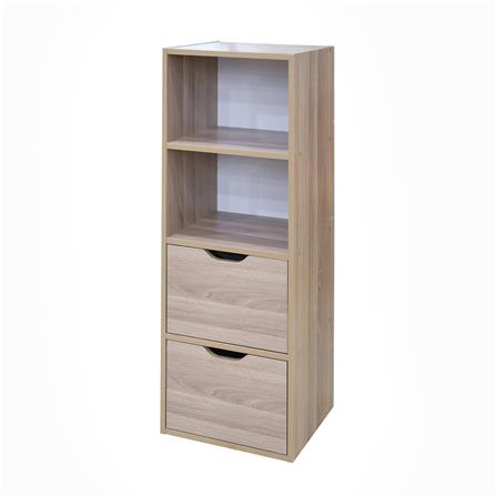 ตู้เตี้ยบานผสม 4 ช่อง FURDINI SAKI 40 ซม. สีไวท์โอ๊ค/ขาว_0