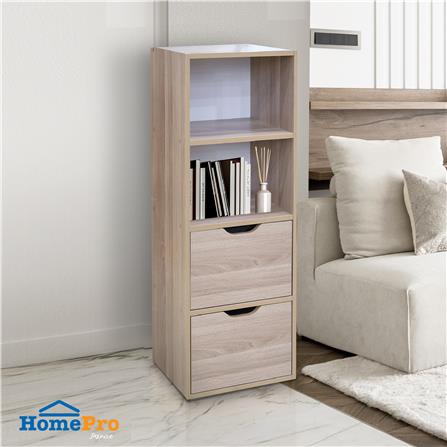 ตู้เตี้ยบานผสม 4 ช่อง FURDINI SAKI 40 ซม. สีไวท์โอ๊ค/ขาว_4