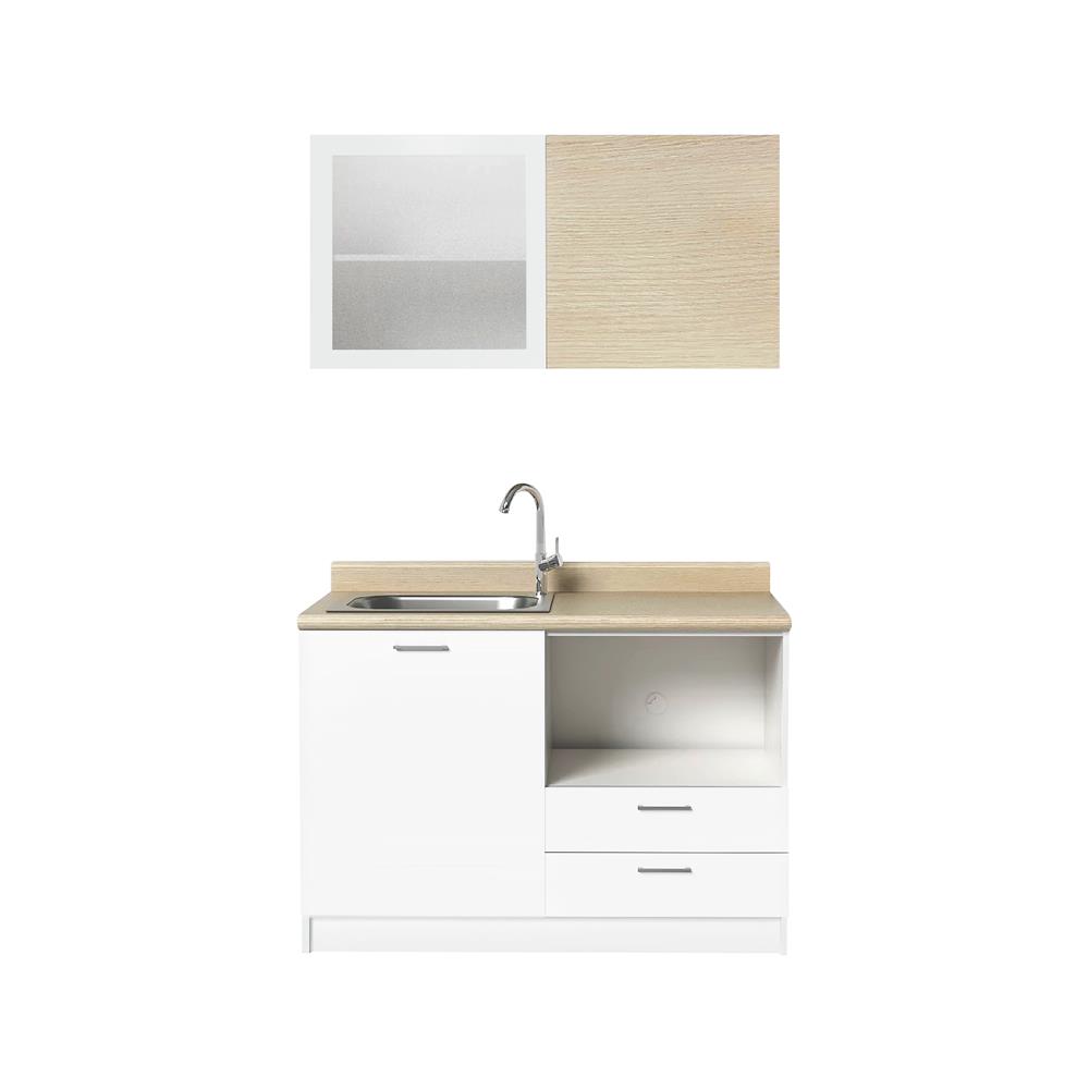 ครัวสำเร็จรูปท็อปซิงค์ CABIN RIKI 120 ซม. สีขาว