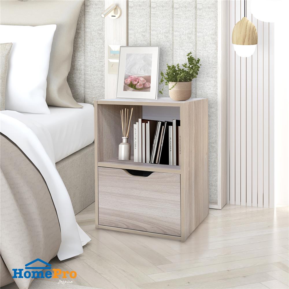 ตู้เตี้ยบานผสม 2 ช่อง FURDINI SAKI 40 ซม. สีไวท์โอ๊ค/ขาว