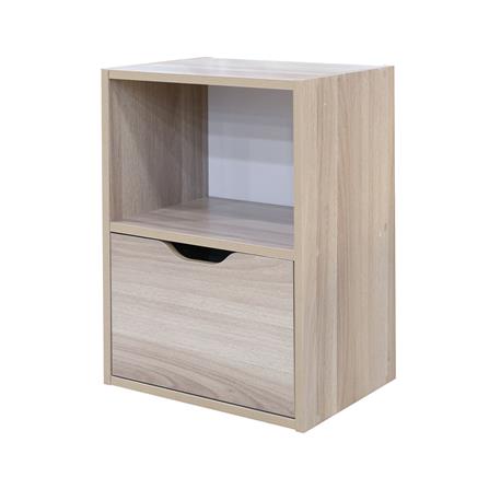 ตู้เตี้ยบานผสม 2 ช่อง FURDINI SAKI 40 ซม. สีไวท์โอ๊ค/ขาว_0