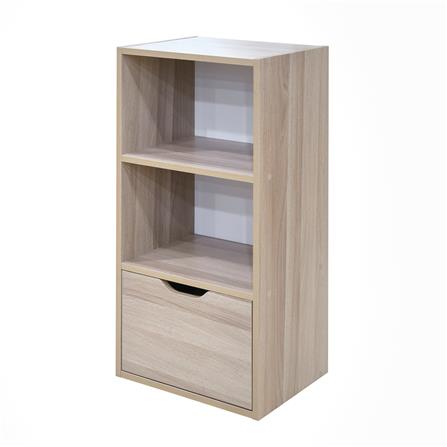 ตู้เตี้ยบานผสม 3 ช่อง FURDINI SAKI 40 ซม. สีไวท์โอ๊ค/ขาว