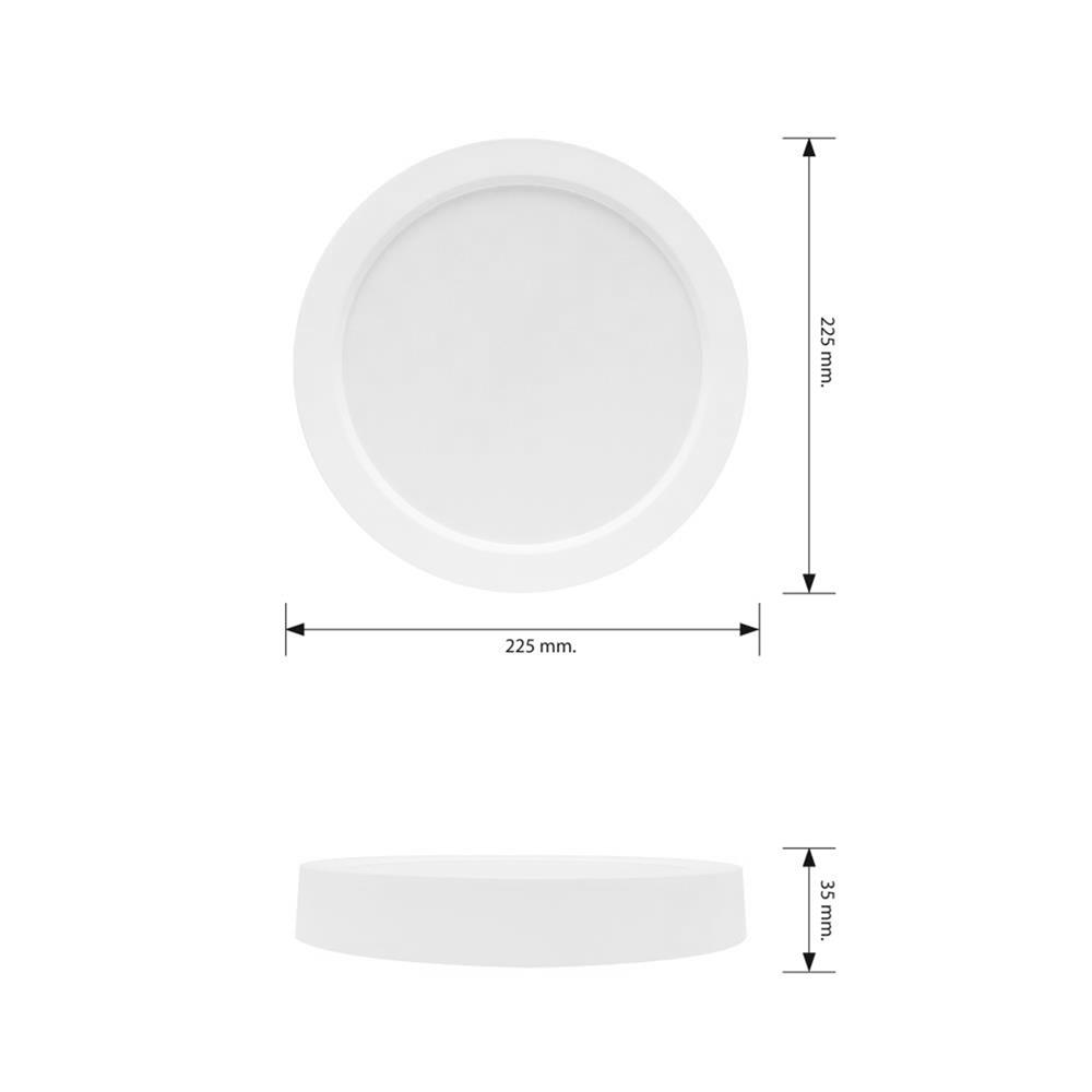 ดาวน์ไลท์ LED RACER NOVA 8.8 นิ้ว 18 วัตต์ DAYLIGHT สีขาว