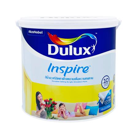 สีน้ำทาฝ้า DULUX INSPIRE 100 สีขาว ด้าน 1 แกลลอน_0