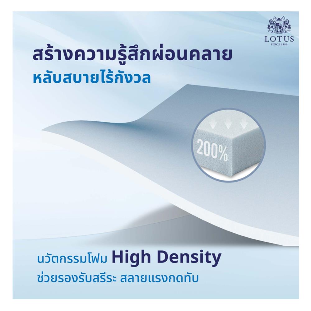 ที่นอน 6 ฟุต LOTUS HUDSON III พร้อมหมอนหนุน 2 ชิ้น