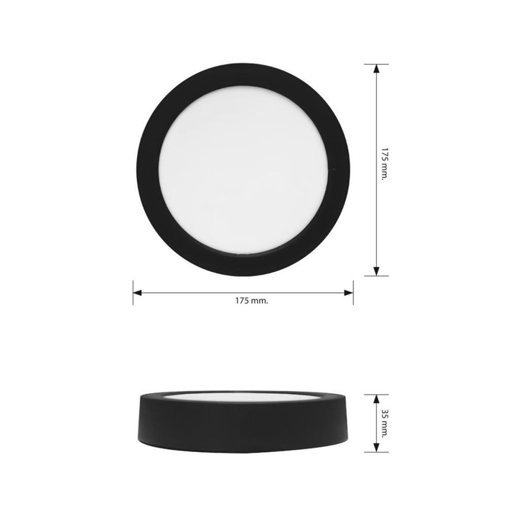 ดาวน์ไลท์ LED RACER NOVA 6.8 นิ้ว 12 วัตต์ WARM WHITE สีดำ