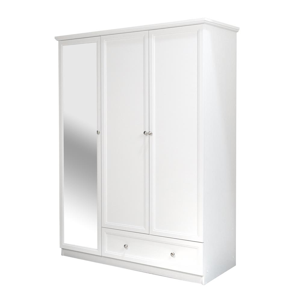 ตู้เสื้อผ้า 3 บานเปิด FURDINI HELENA 150 ซม. สีขาว_1