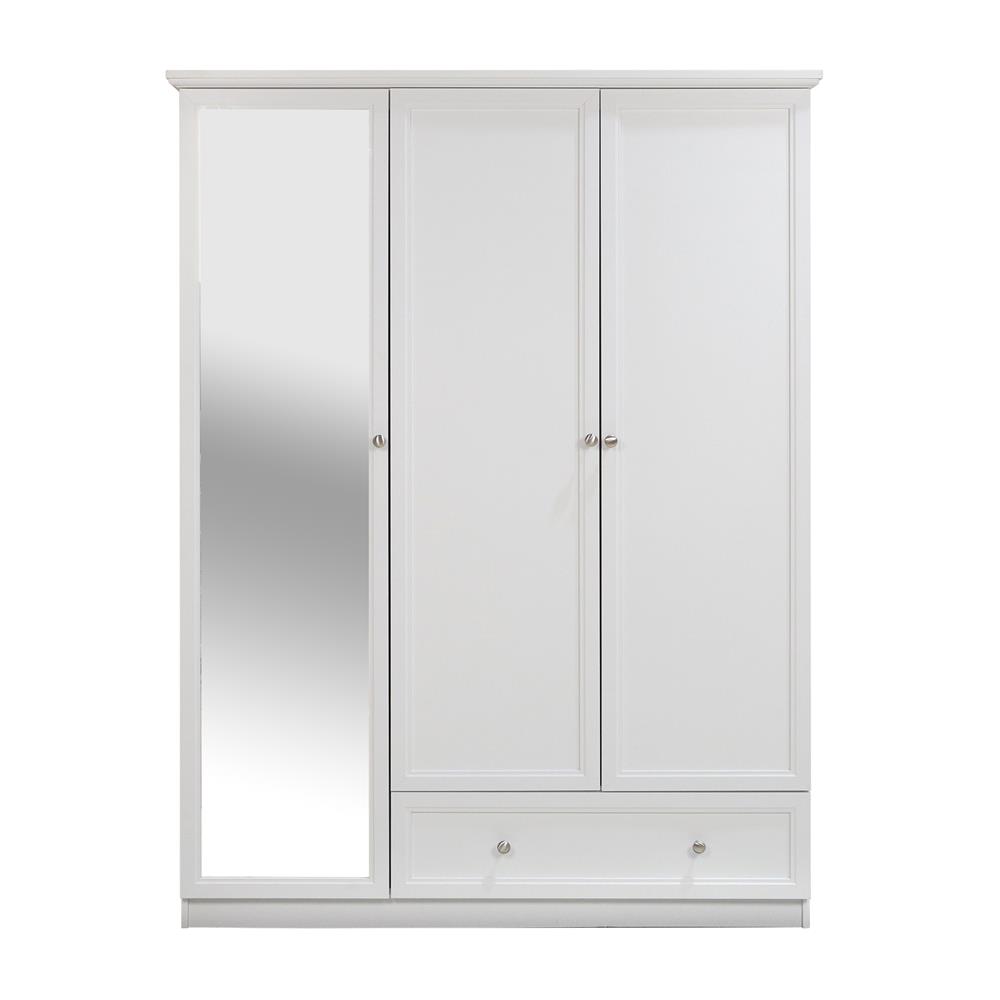 ตู้เสื้อผ้า 3 บานเปิด FURDINI HELENA 150 ซม. สีขาว