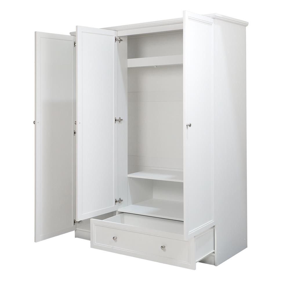 ตู้เสื้อผ้า 3 บานเปิด FURDINI HELENA 150 ซม. สีขาว