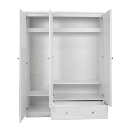 ตู้เสื้อผ้า 3 บานเปิด FURDINI HELENA 150 ซม. สีขาว_4