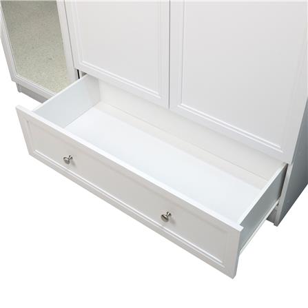 ตู้เสื้อผ้า 3 บานเปิด FURDINI HELENA 150 ซม. สีขาว_6