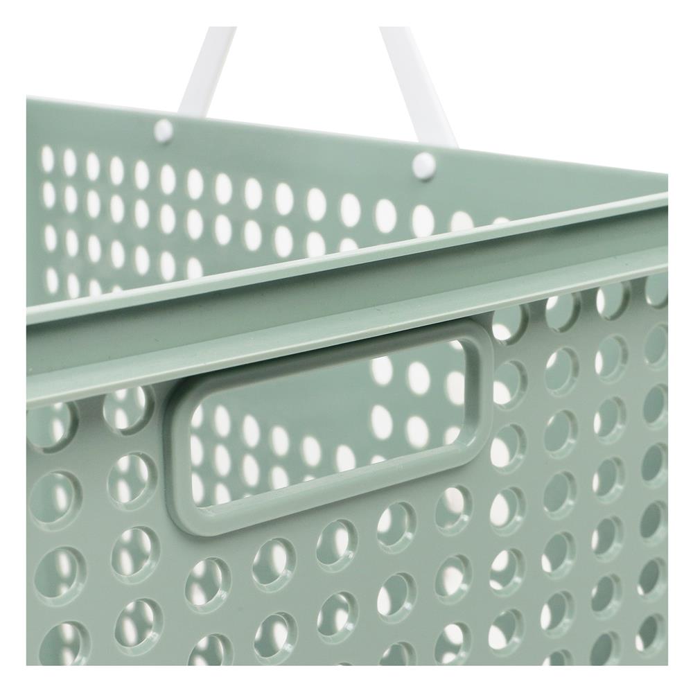 กล่องพร้อมหูหิ้ว STACKO CIRCULAR SIZE L สีเขียวอ่อน