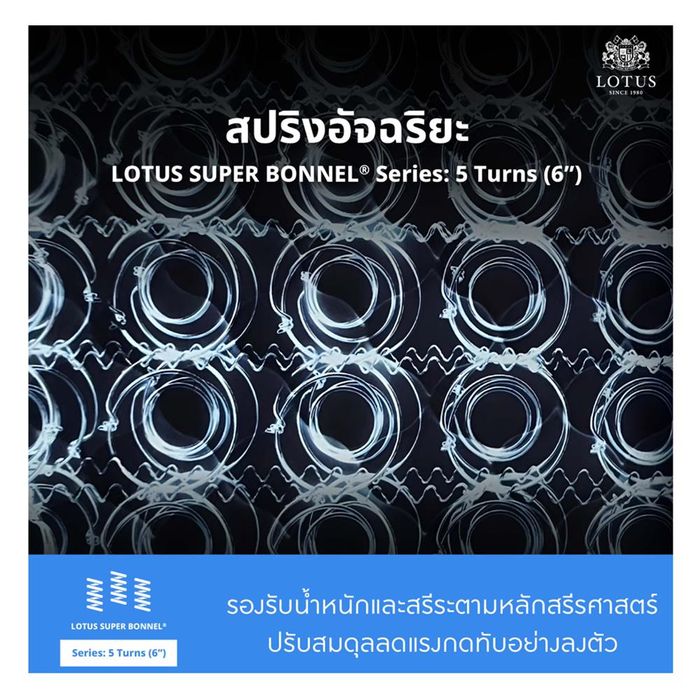 ที่นอน 6 ฟุต LOTUS HUDSON II พร้อมหมอนหนุน 2 ชิ้น