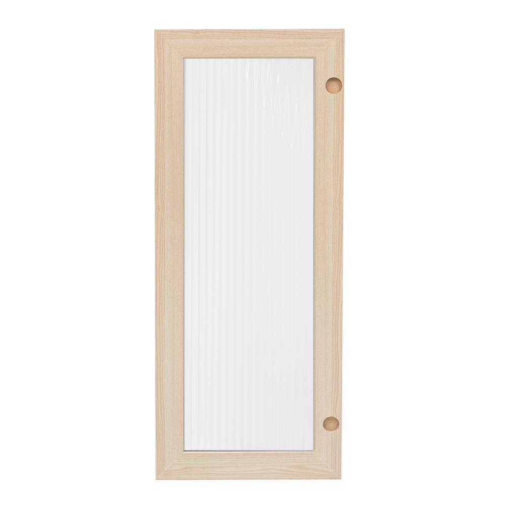 บานเดี่ยว FURDINI KEEPER PATTERNED GLASS 39.5X96.7 ซม. สี PINE OAK