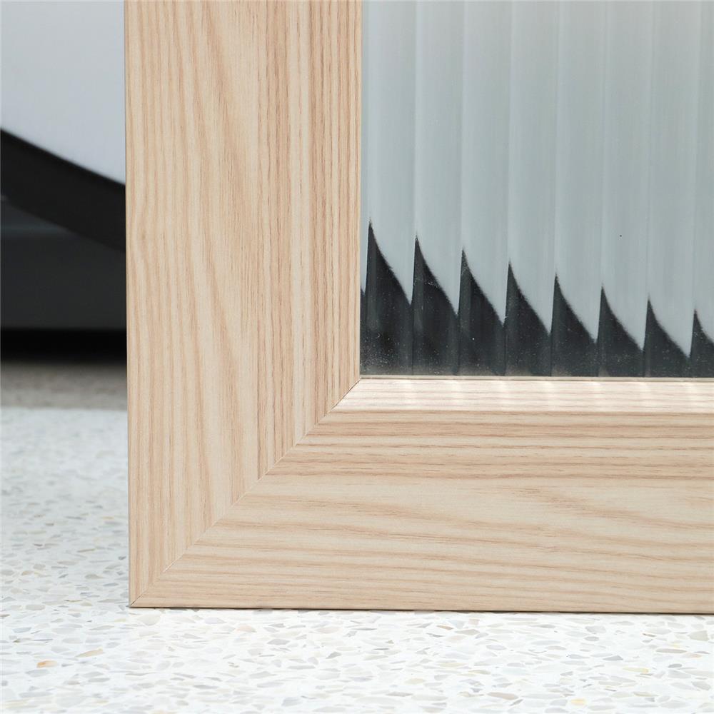 บานเดี่ยว FURDINI KEEPER PATTERNED GLASS 39.5X191.6 ซม. สี PINE OAK