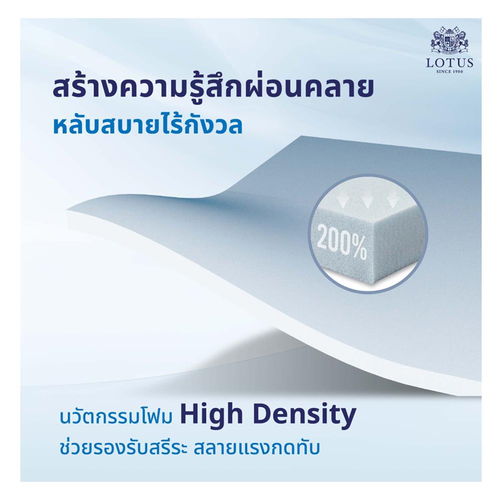 ที่นอน 3.5 ฟุต LOTUS HUDSON II พร้อมหมอนหนุน 1 ชิ้น