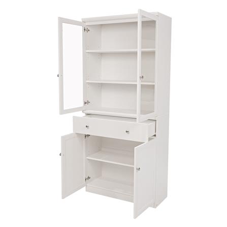 ตู้โชว์กระจก FURDINI HELENA 90 ซม. สีขาว_3