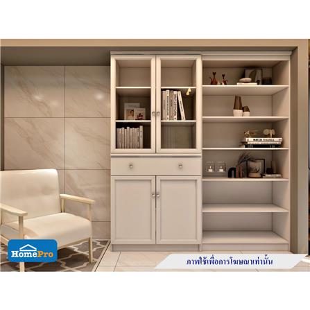 ตู้โชว์กระจก FURDINI HELENA 90 ซม. สีขาว_6