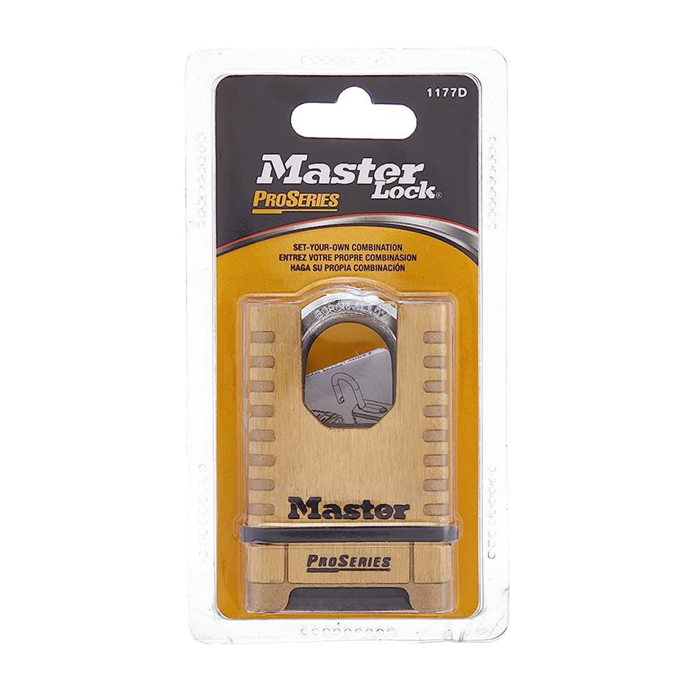 กุญแจรหัส MASTER LOCK 1177D 58 มม. สีทองเหลือง