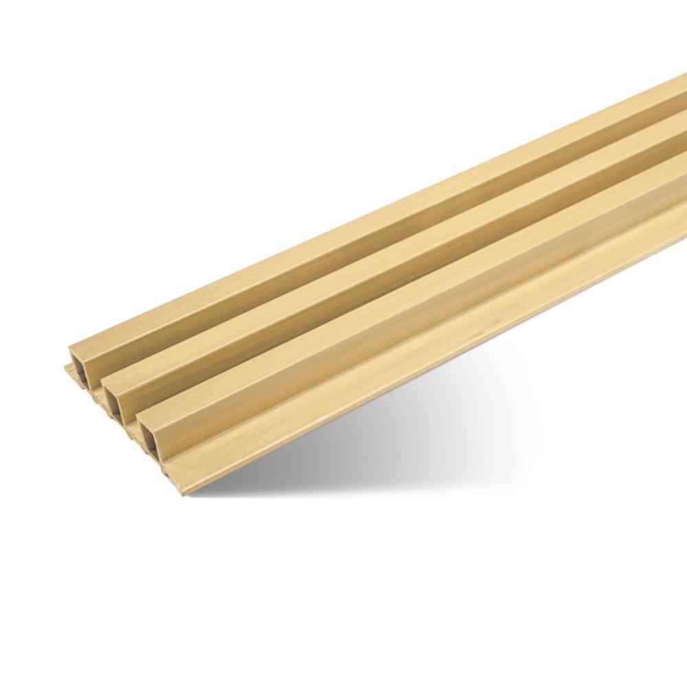 ไม้ผนังภายใน WATSADUNIYOM ลูกคลื่น DWP-W139 13.9x280x2.7 ซม. สีเมเปิ้ล (แพ็ก 3 ชิ้น)