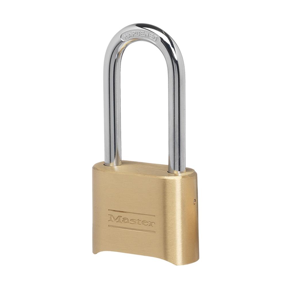 กุญแจรหัส ลูกปืน MASTER LOCK 175EURDLH 50 มม. สีทองเหลือง