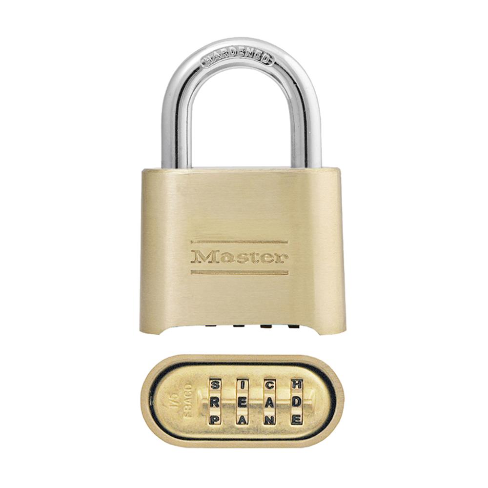 กุญแจรหัส MASTER LOCK 175EURDWD 50 มม. สีทองเหลือง