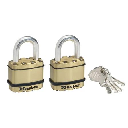 กุญแจ MASTER LOCK M1BEURT 45 มม. สีทองเหลือง แพ็ก 2 ชิ้น_0