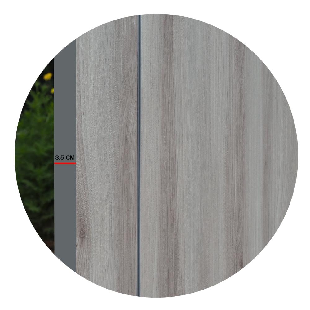 ประตูภายใน HPL METRO 3358 DAWN 80X200 ซม. สีเทา ไม่เจาะลูกบิด