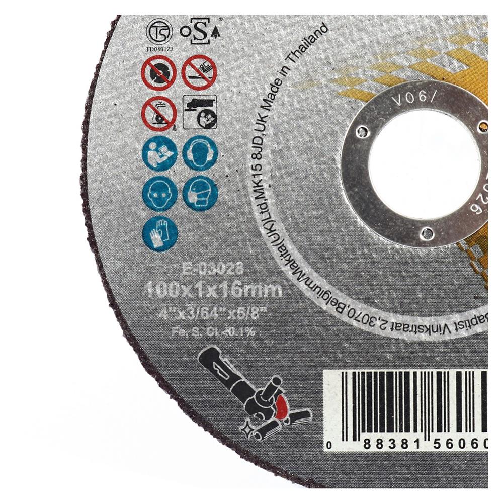 แผ่นตัดเหล็ก MAKITA E-03028 4 นิ้วX1 มม.