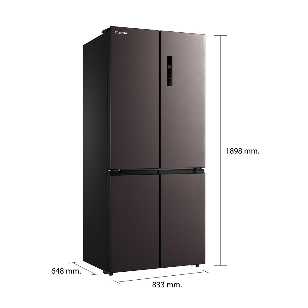 ตู้เย็น MULTI DOOR TOSHIBA GR-RF610WE-PMT(37) 17.8 คิว สีเทา อินเวอร์เตอร์