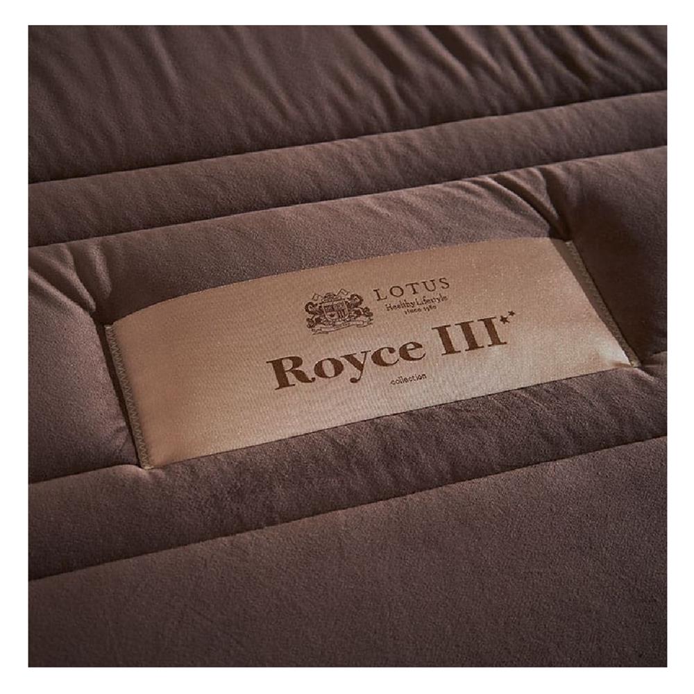 ที่นอน 5 ฟุต LOTUS ROYCE III (พร้อมชุดเครื่องนอน 11 ชิ้น)