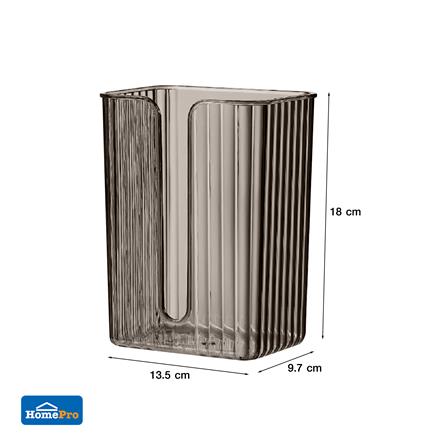 อุปกรณ์จัดเก็บถุงขยะทรงเหลี่ยม ACCO KLEAR สีเทา/ใส_10