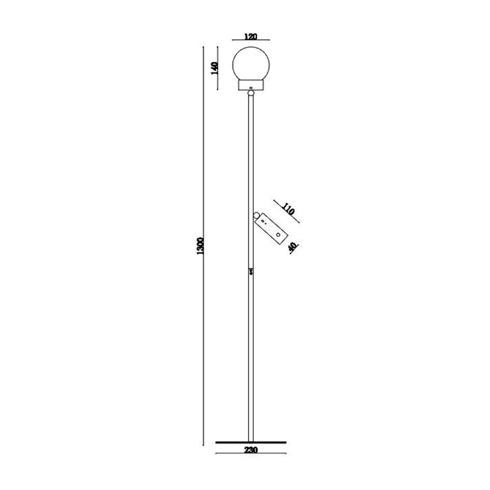 ไฟตั้งพื้น LED CARINI F231007 3 วัตต์ สีขาว 1 หัว