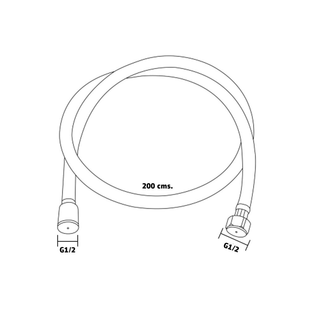 สายฝักบัวสเตนเลส RASLAND RA M1331-M130 130 ซม.
