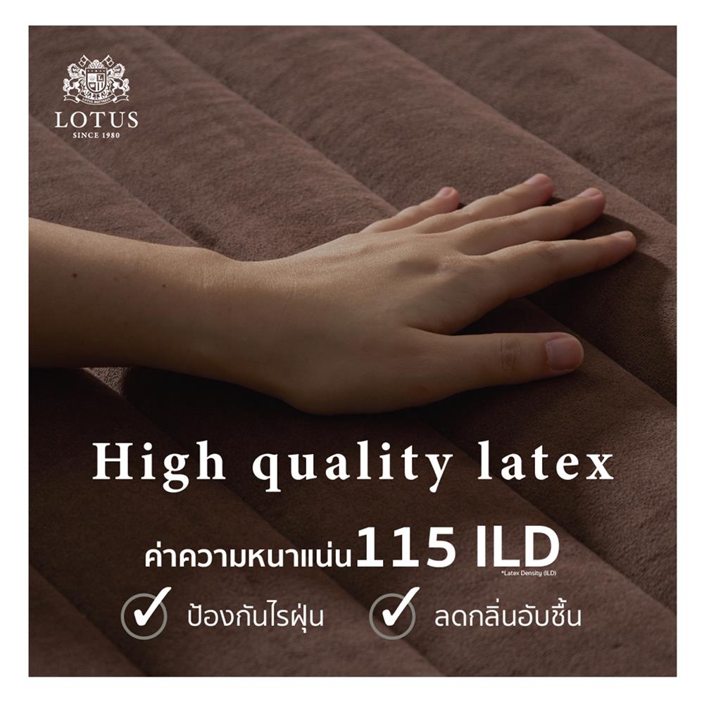 ที่นอน 5 ฟุต LOTUS ROYCE II (พร้อมชุดเครื่องนอน 11 ชิ้น)