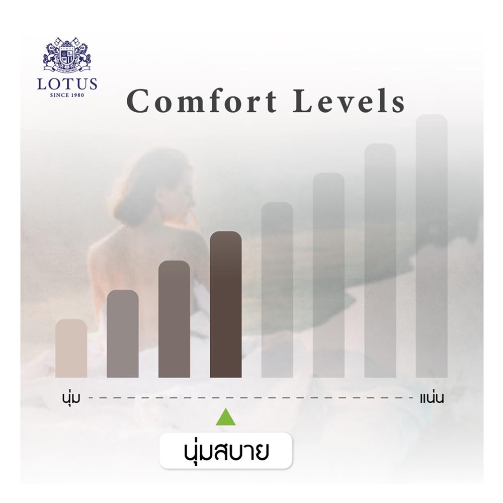 ที่นอนไฮบริด 6 ฟุต LOTUS รุ่น ROYCE III พร้อมชุดเครื่องนอน 11 ชิ้น