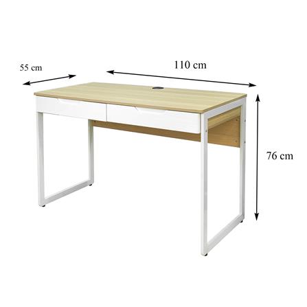 โต๊ะทำงาน FURDINI TERRA CT-3651A 110 ซม. สีไวท์โอ๊ค_6